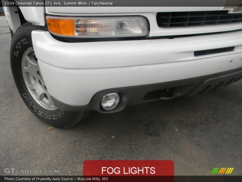 Summit White / Tan/Neutral 2004 Chevrolet Tahoe Z71 4x4