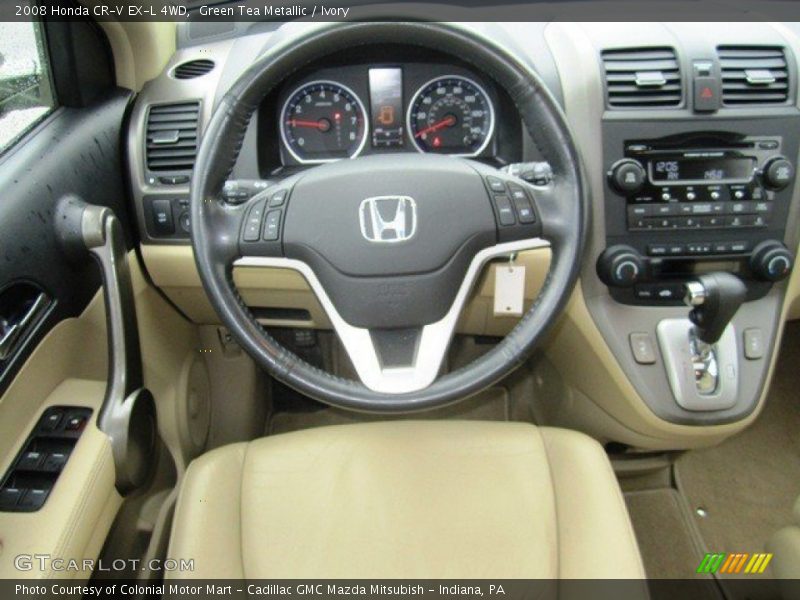 Green Tea Metallic / Ivory 2008 Honda CR-V EX-L 4WD