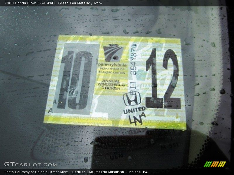 Green Tea Metallic / Ivory 2008 Honda CR-V EX-L 4WD