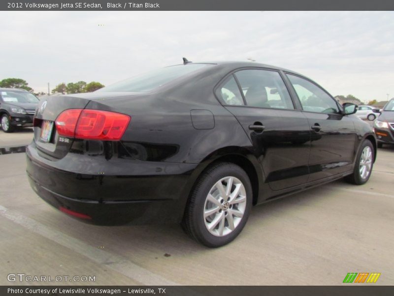 Black / Titan Black 2012 Volkswagen Jetta SE Sedan