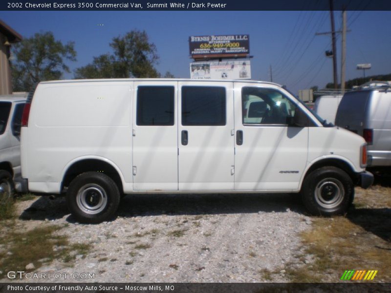 Summit White / Dark Pewter 2002 Chevrolet Express 3500 Commercial Van