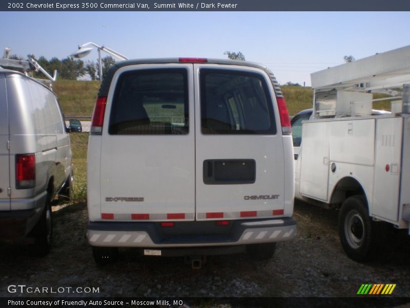 Summit White / Dark Pewter 2002 Chevrolet Express 3500 Commercial Van