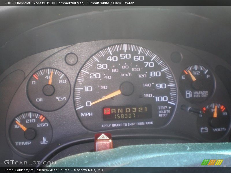 Summit White / Dark Pewter 2002 Chevrolet Express 3500 Commercial Van