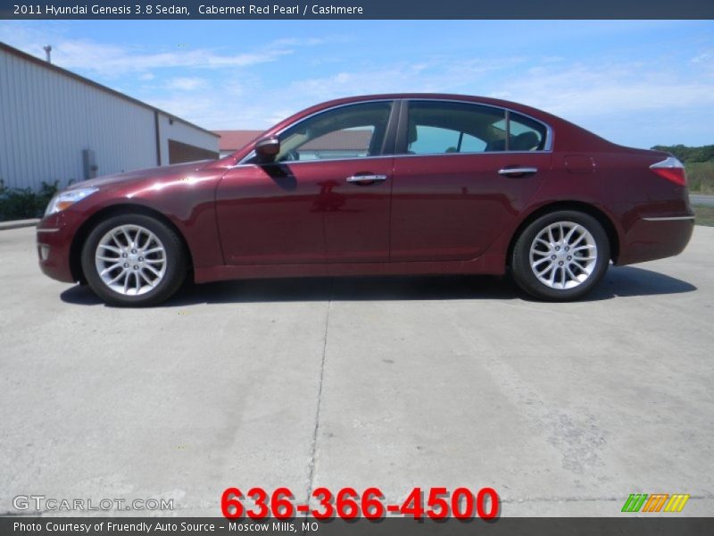 Cabernet Red Pearl / Cashmere 2011 Hyundai Genesis 3.8 Sedan