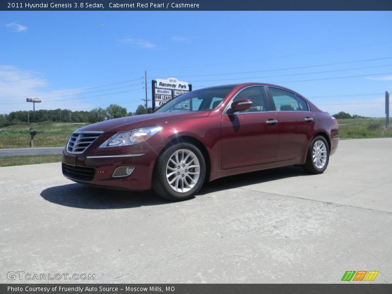 Cabernet Red Pearl / Cashmere 2011 Hyundai Genesis 3.8 Sedan