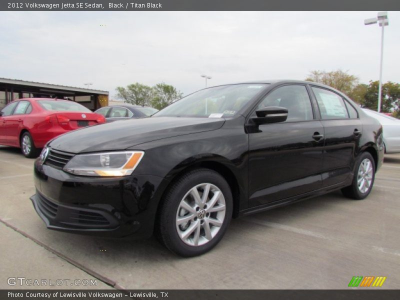 Black / Titan Black 2012 Volkswagen Jetta SE Sedan