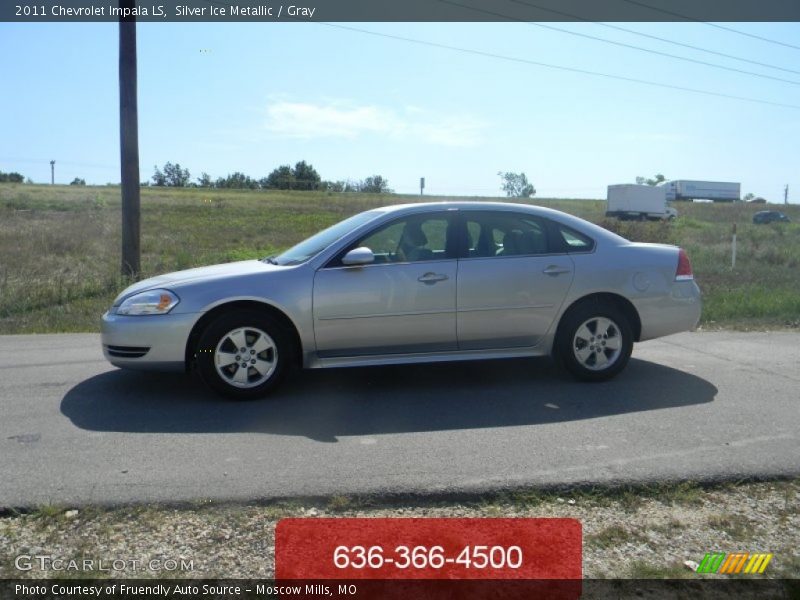 Silver Ice Metallic / Gray 2011 Chevrolet Impala LS