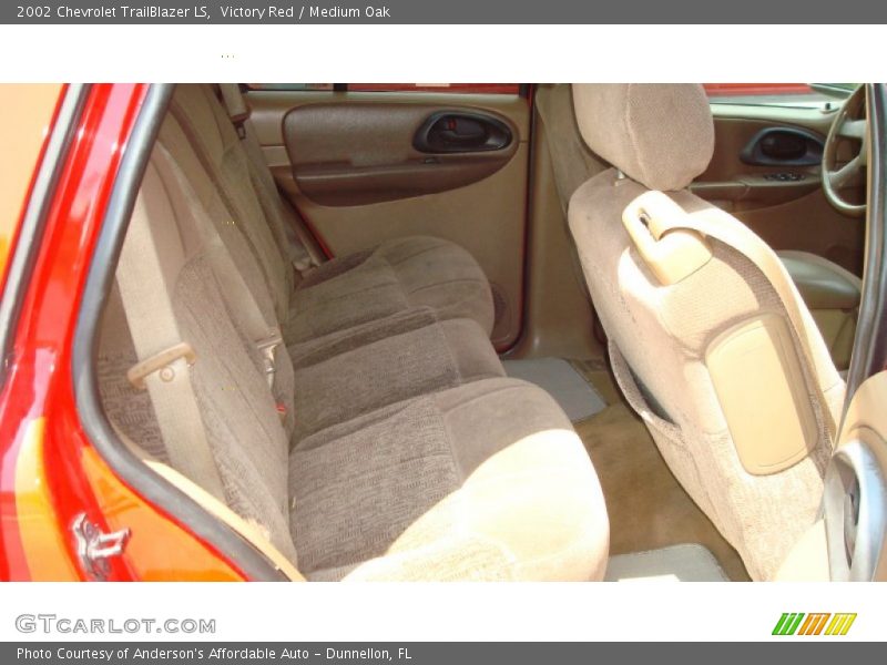 Victory Red / Medium Oak 2002 Chevrolet TrailBlazer LS
