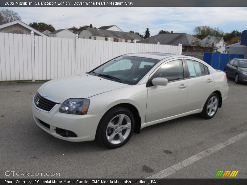 Dover White Pearl / Medium Gray 2009 Mitsubishi Galant Sport Edition
