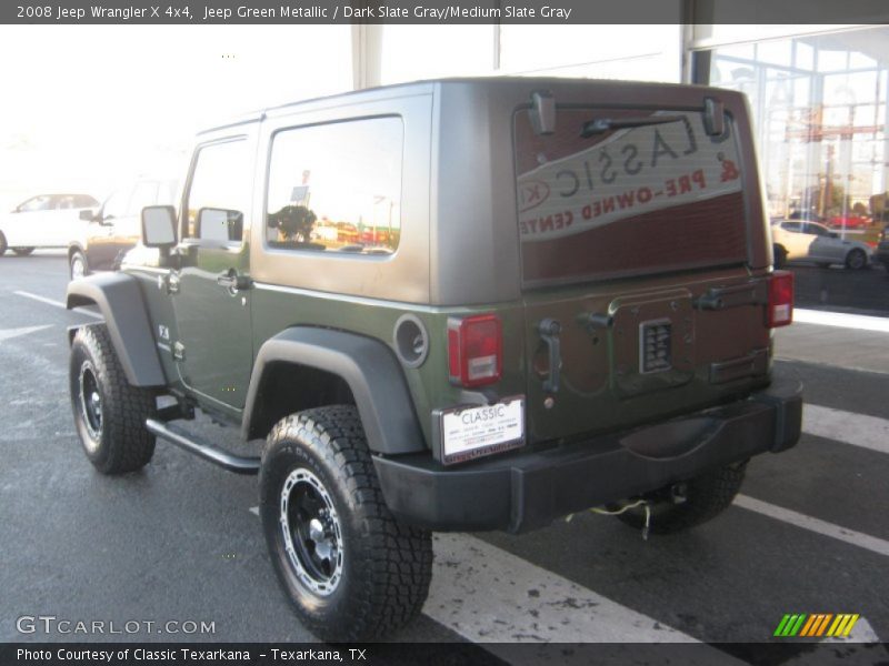Jeep Green Metallic / Dark Slate Gray/Medium Slate Gray 2008 Jeep Wrangler X 4x4