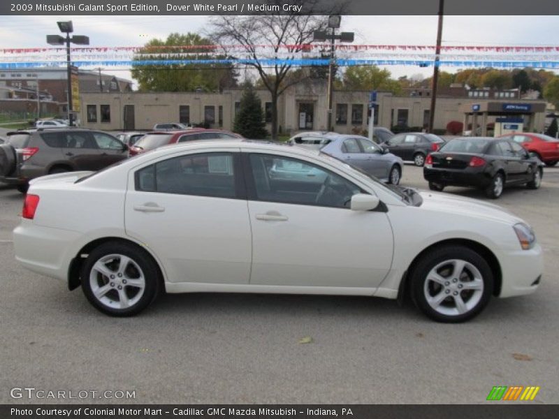 Dover White Pearl / Medium Gray 2009 Mitsubishi Galant Sport Edition