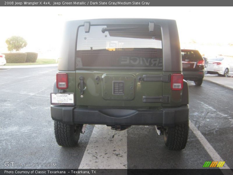 Jeep Green Metallic / Dark Slate Gray/Medium Slate Gray 2008 Jeep Wrangler X 4x4
