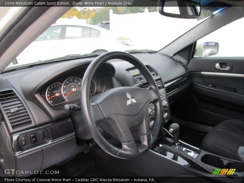 Dover White Pearl / Medium Gray 2009 Mitsubishi Galant Sport Edition