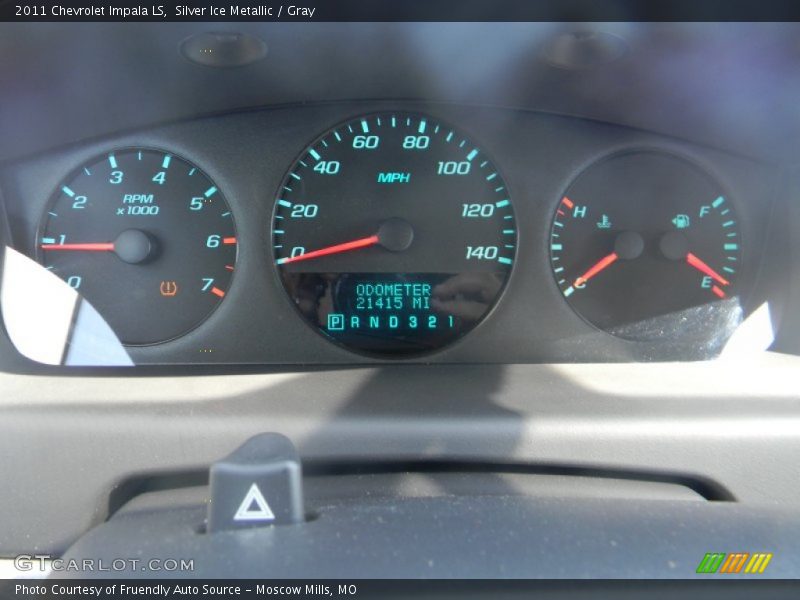 Silver Ice Metallic / Gray 2011 Chevrolet Impala LS
