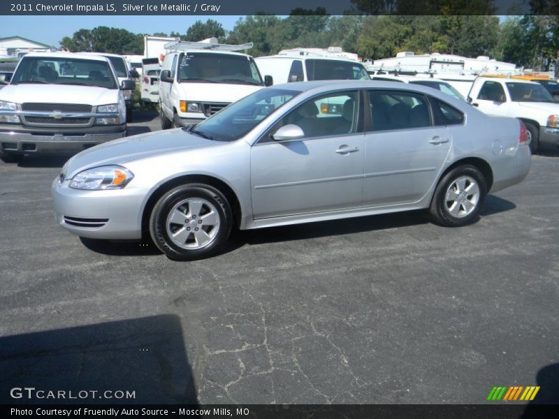 Silver Ice Metallic / Gray 2011 Chevrolet Impala LS
