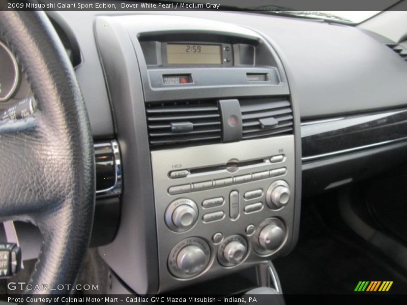 Dover White Pearl / Medium Gray 2009 Mitsubishi Galant Sport Edition