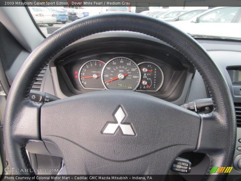 Dover White Pearl / Medium Gray 2009 Mitsubishi Galant Sport Edition