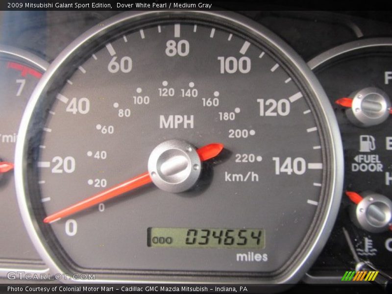 Dover White Pearl / Medium Gray 2009 Mitsubishi Galant Sport Edition