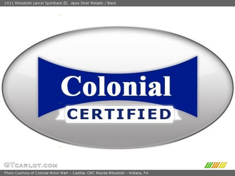 Apex Silver Metallic / Black 2011 Mitsubishi Lancer Sportback ES