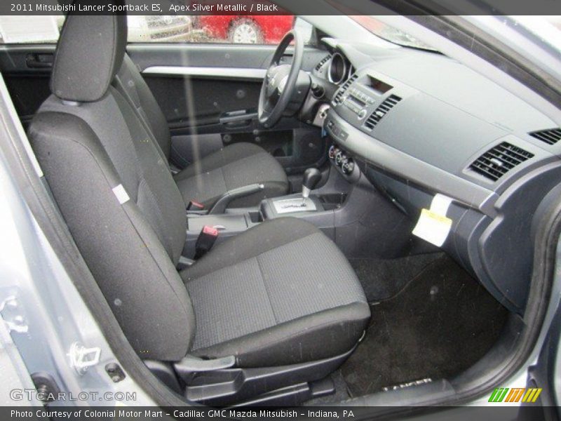 Apex Silver Metallic / Black 2011 Mitsubishi Lancer Sportback ES