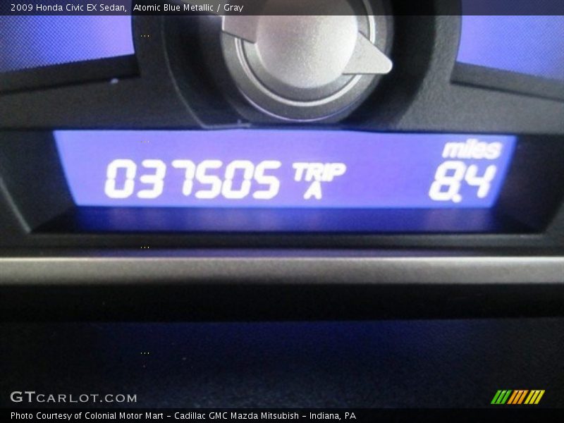 Atomic Blue Metallic / Gray 2009 Honda Civic EX Sedan