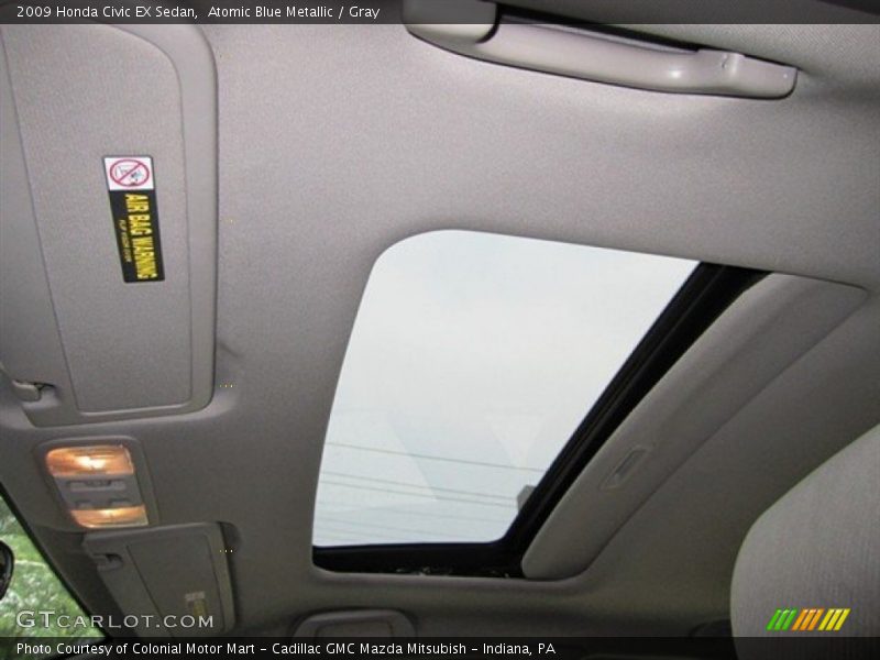 Atomic Blue Metallic / Gray 2009 Honda Civic EX Sedan