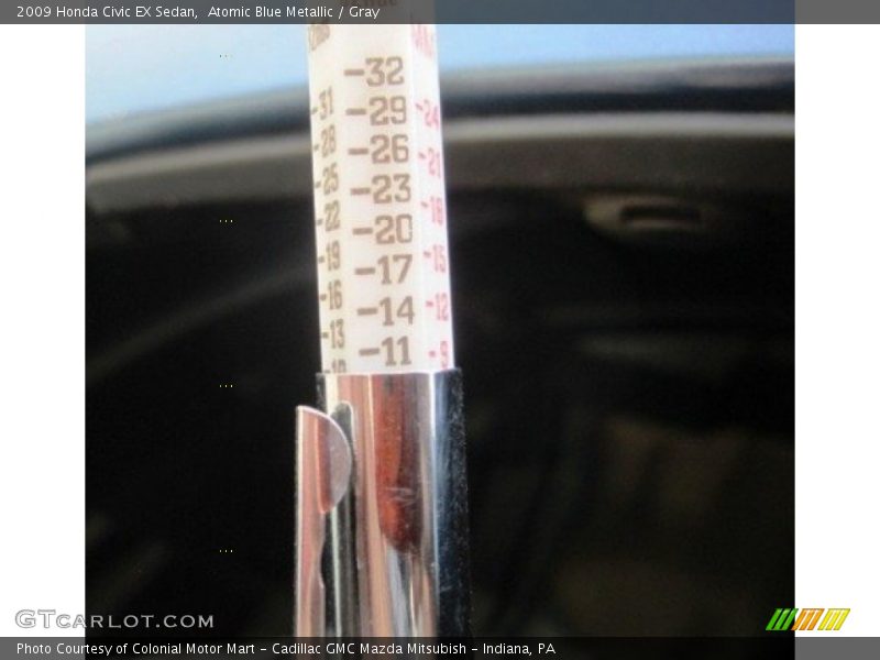 Atomic Blue Metallic / Gray 2009 Honda Civic EX Sedan