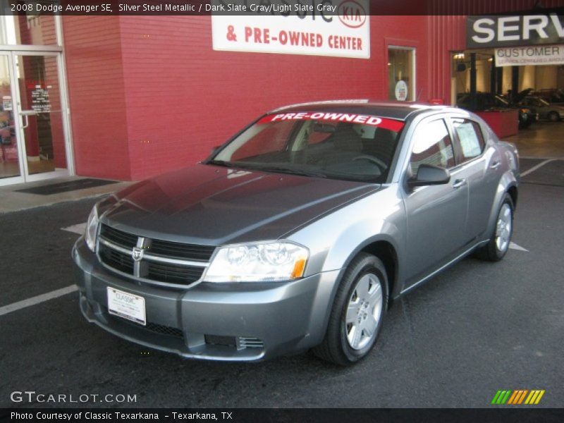 Silver Steel Metallic / Dark Slate Gray/Light Slate Gray 2008 Dodge Avenger SE