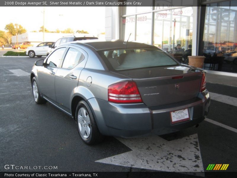 Silver Steel Metallic / Dark Slate Gray/Light Slate Gray 2008 Dodge Avenger SE