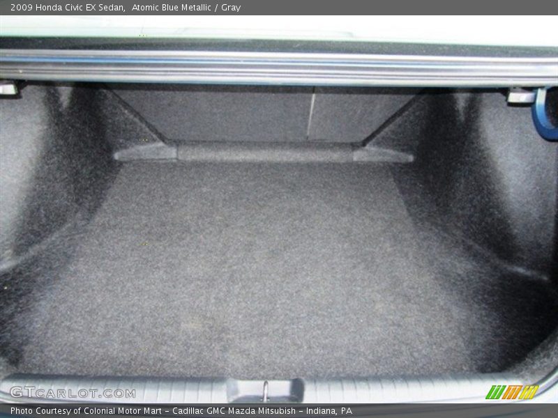 Atomic Blue Metallic / Gray 2009 Honda Civic EX Sedan
