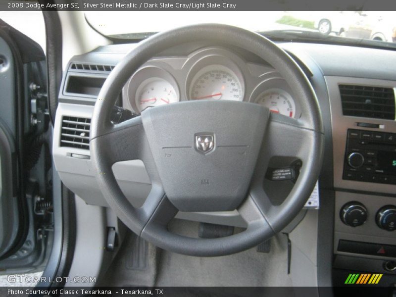 Silver Steel Metallic / Dark Slate Gray/Light Slate Gray 2008 Dodge Avenger SE