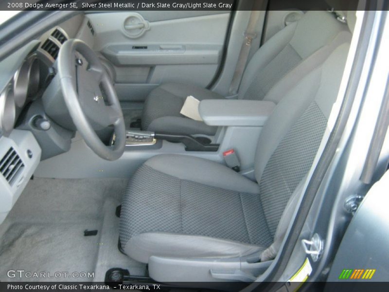 Silver Steel Metallic / Dark Slate Gray/Light Slate Gray 2008 Dodge Avenger SE