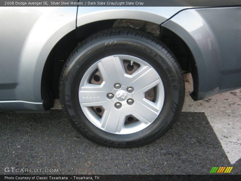 Silver Steel Metallic / Dark Slate Gray/Light Slate Gray 2008 Dodge Avenger SE