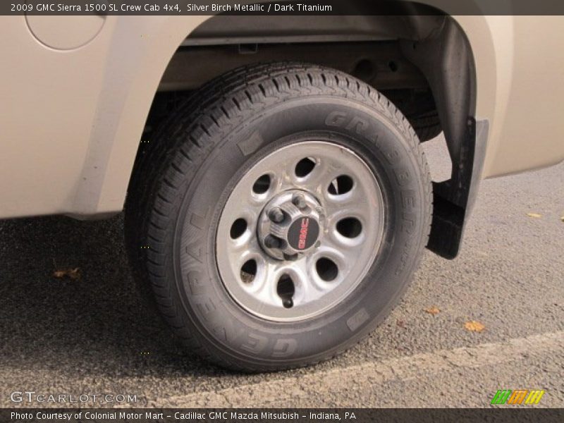 Silver Birch Metallic / Dark Titanium 2009 GMC Sierra 1500 SL Crew Cab 4x4