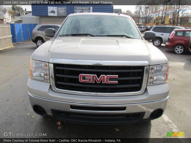 Silver Birch Metallic / Dark Titanium 2009 GMC Sierra 1500 SL Crew Cab 4x4