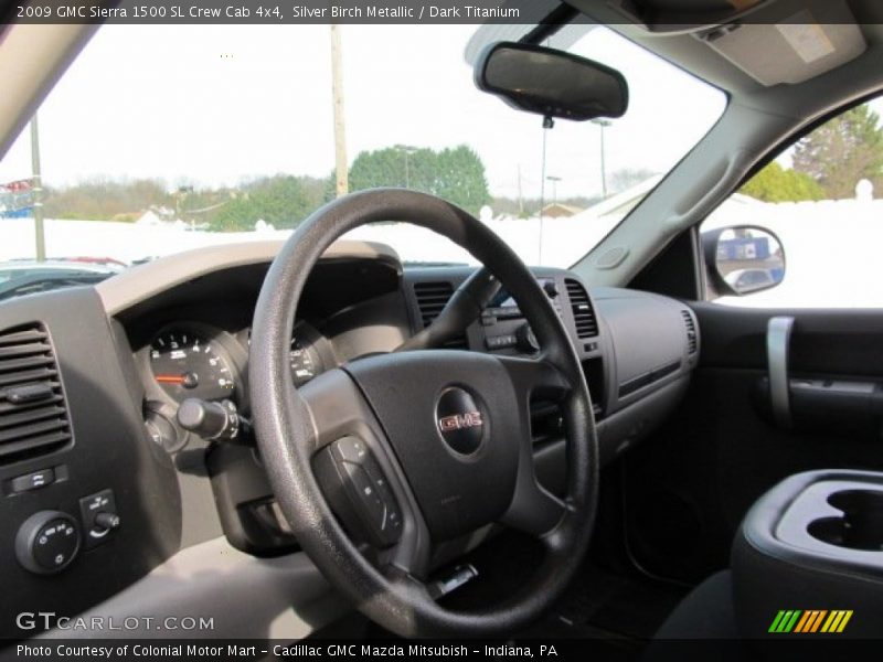 Silver Birch Metallic / Dark Titanium 2009 GMC Sierra 1500 SL Crew Cab 4x4