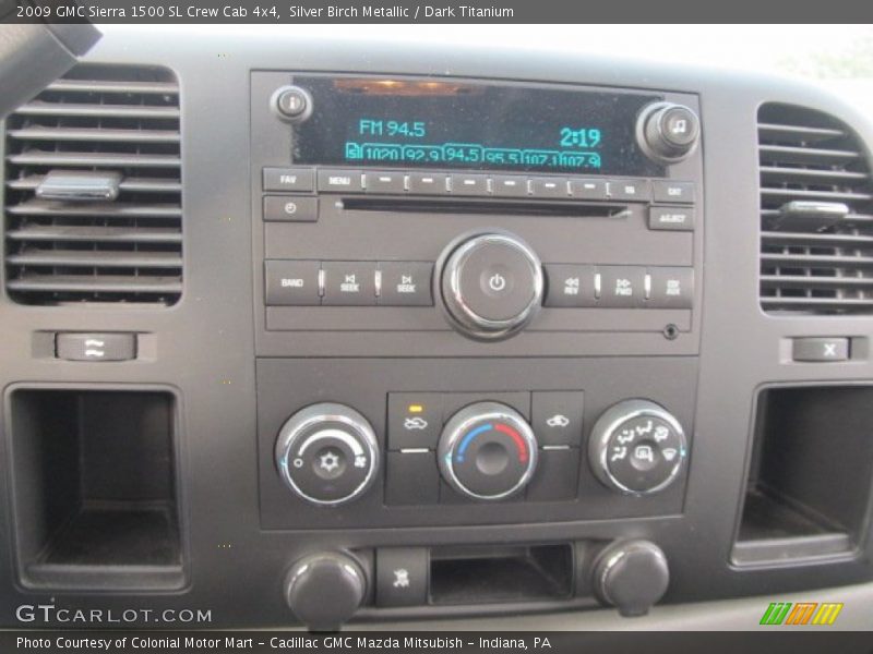 Silver Birch Metallic / Dark Titanium 2009 GMC Sierra 1500 SL Crew Cab 4x4