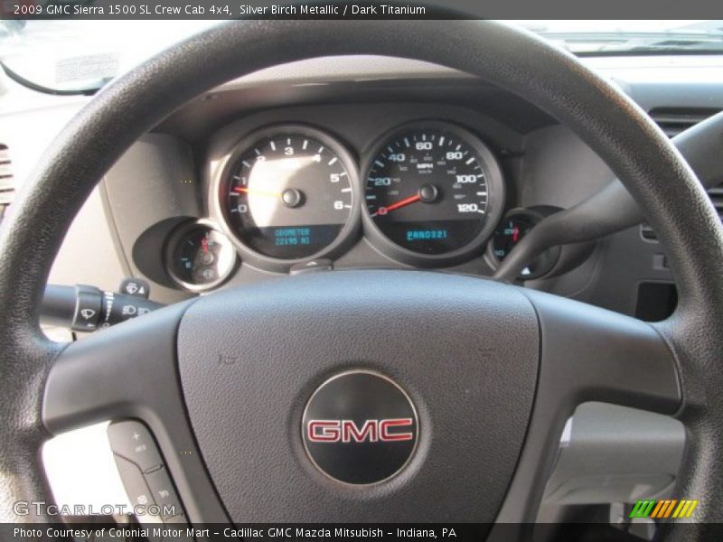 Silver Birch Metallic / Dark Titanium 2009 GMC Sierra 1500 SL Crew Cab 4x4