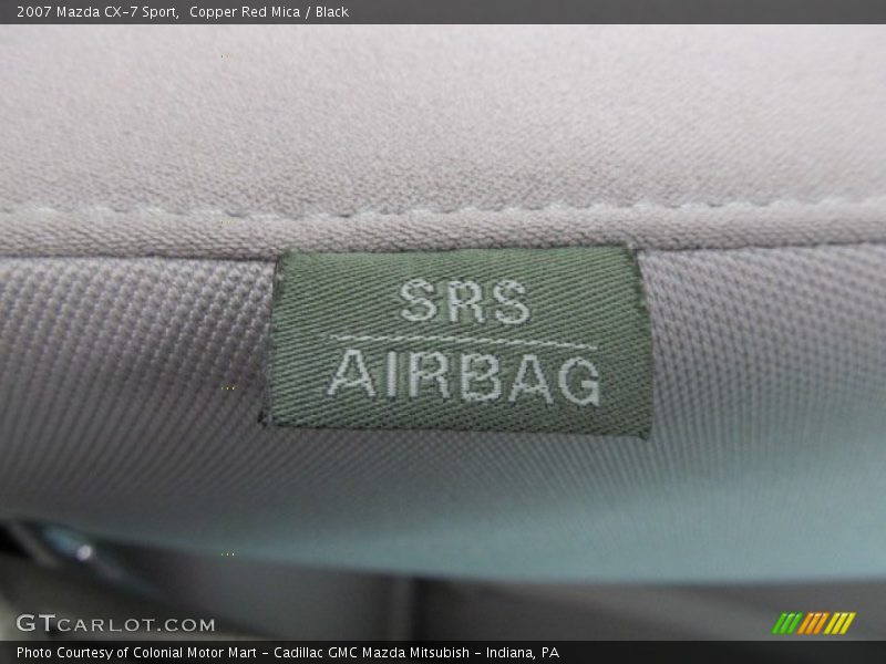 Copper Red Mica / Black 2007 Mazda CX-7 Sport