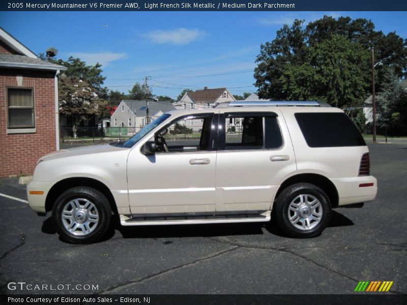 Light French Silk Metallic / Medium Dark Parchment 2005 Mercury Mountaineer V6 Premier AWD