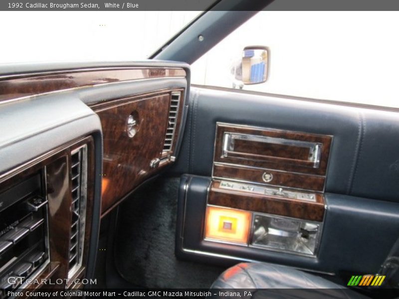 White / Blue 1992 Cadillac Brougham Sedan