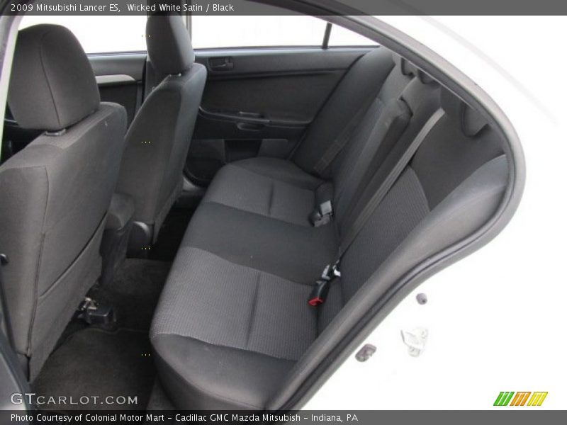Wicked White Satin / Black 2009 Mitsubishi Lancer ES