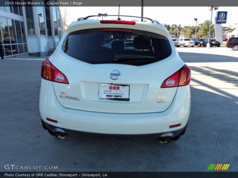 Glacier Pearl / Beige 2009 Nissan Murano S