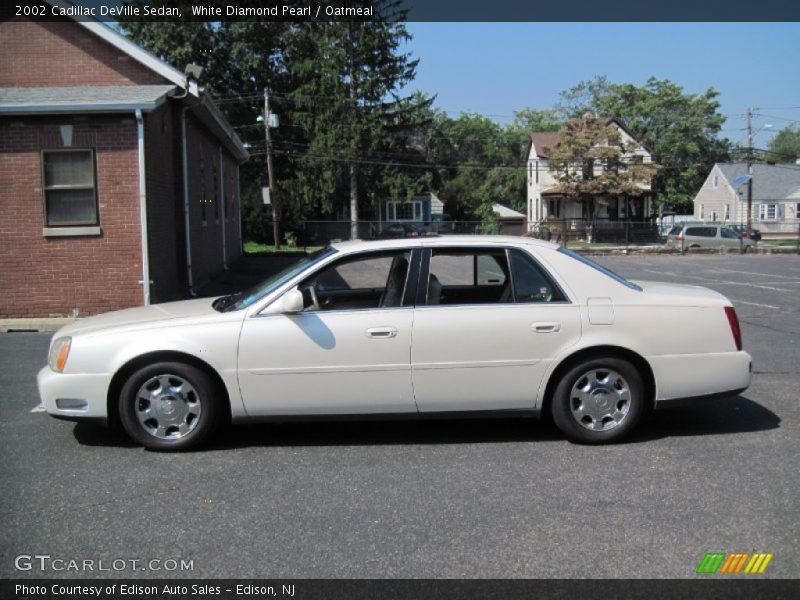 White Diamond Pearl / Oatmeal 2002 Cadillac DeVille Sedan