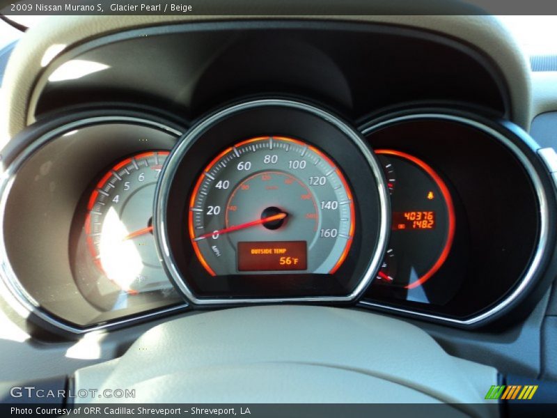 Glacier Pearl / Beige 2009 Nissan Murano S