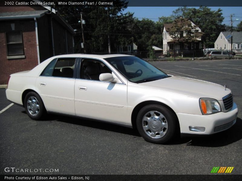 White Diamond Pearl / Oatmeal 2002 Cadillac DeVille Sedan