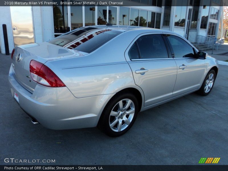 Brilliant Silver Metallic / Dark Charcoal 2010 Mercury Milan V6 Premier