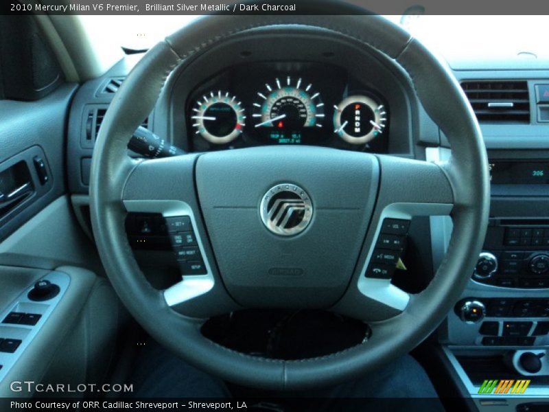 Brilliant Silver Metallic / Dark Charcoal 2010 Mercury Milan V6 Premier