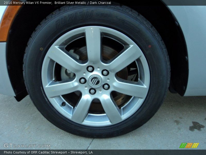 Brilliant Silver Metallic / Dark Charcoal 2010 Mercury Milan V6 Premier