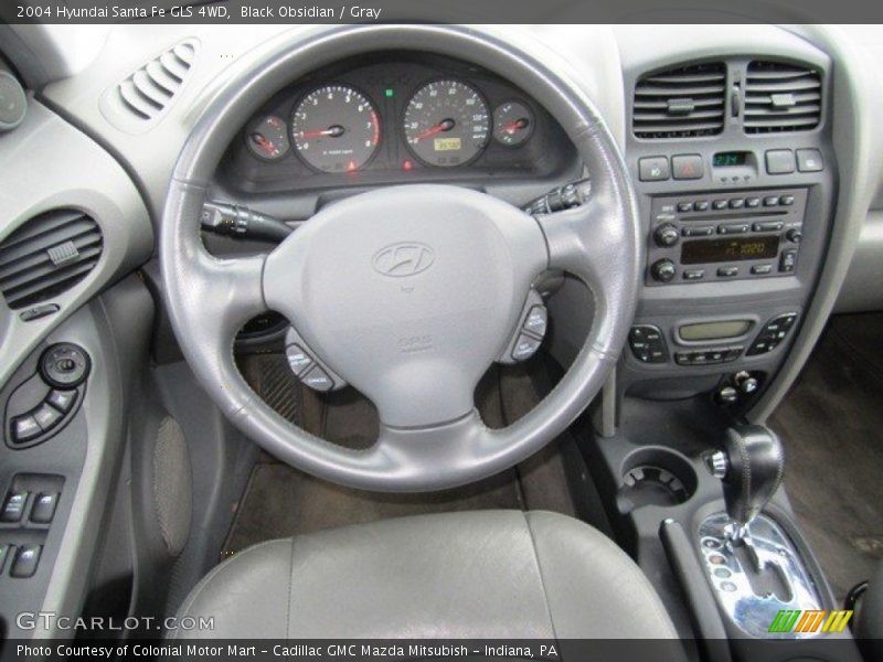 Black Obsidian / Gray 2004 Hyundai Santa Fe GLS 4WD